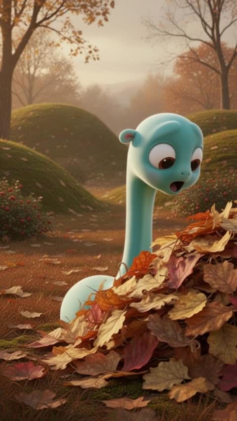 Pip Is Not Sure About the Leaf Pile
